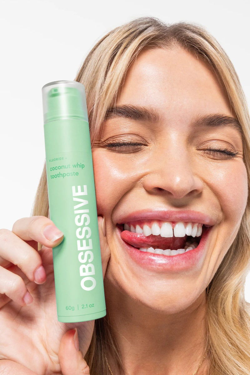 Kit 3 Pastas de Dente Sabores Divertidos Obsessive Smiles Proteção Fluoride+