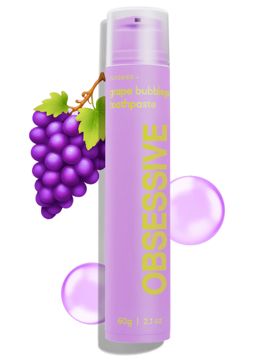 Creme Dental Sabor Chiclete de Uva Refrescante com Flúor para Sorriso Radiante