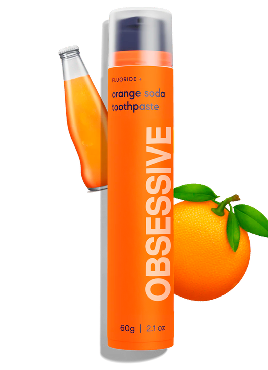 Pasta Dental Fluoride+ Sabor Laranja Vibrante OBSESSIVE Cuidado Diário Completo
