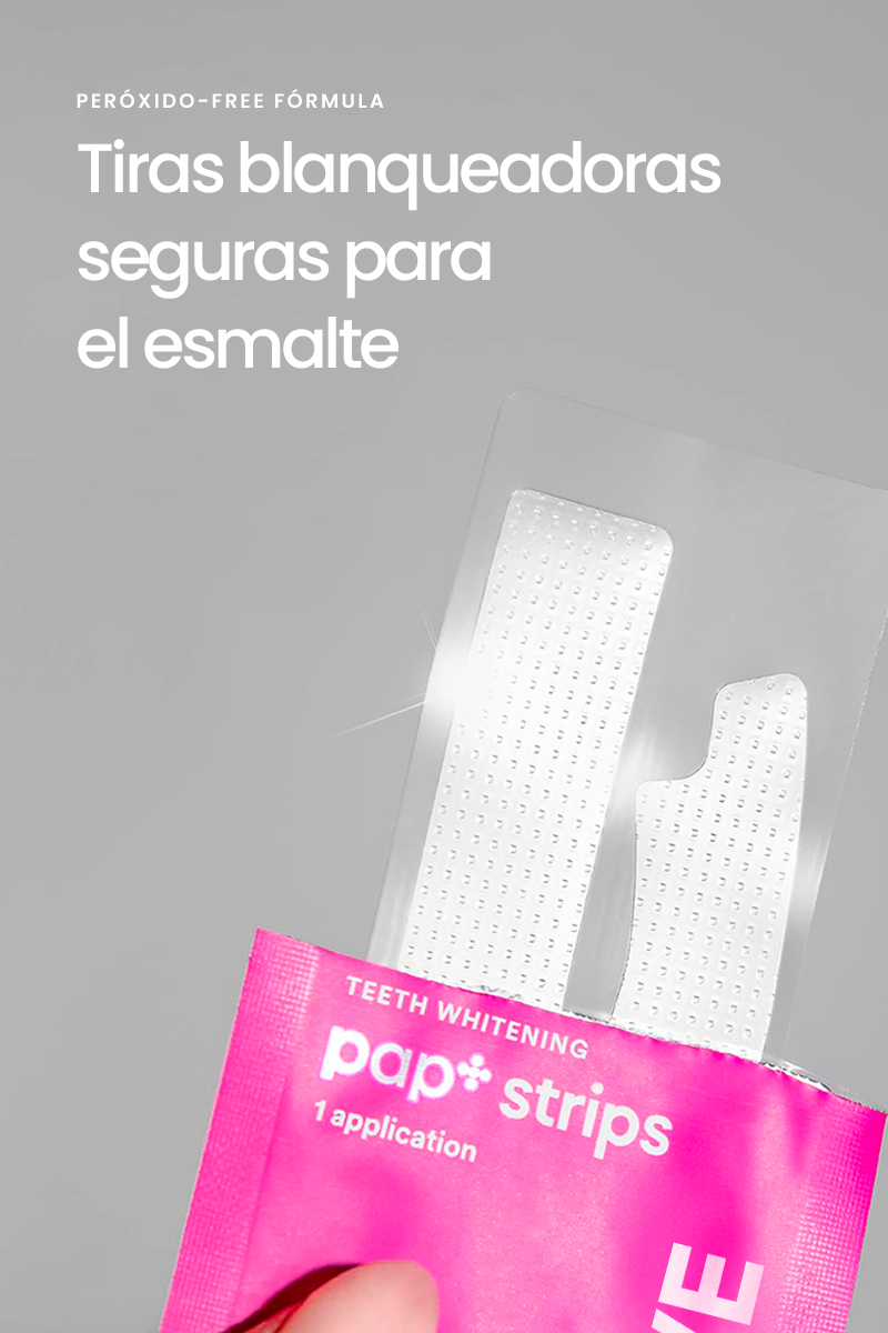 Tiras Clareadoras Dentais PAP+ Avançadas para Branqueamento Rápido e Sem Sensibilidade